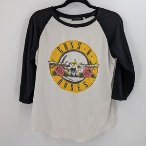 DreaGal GUNS N ROSES 3/4 Ringer Tee